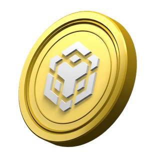 Dekoratives BNB-Coin-Element von Binance im Bereich Community-Vertrauen